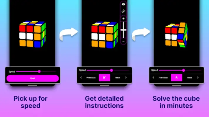 Rubik's Cube Solver android App screenshot 1